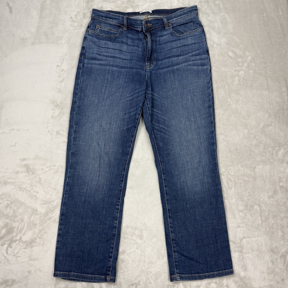 Eileen Fisher Bootcut Jeans Organic Cotton Stretch‎ Denim Women's 34x27